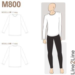 Line2Line snitmønster - M800 Herre T-shirt